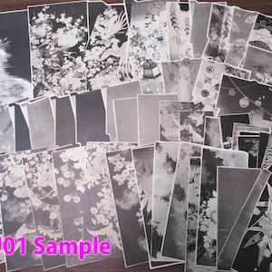 50plus jaren 1920 vintage Japans KIMONO-patroonpapier uitgesneden uit monsterboek Ephemera Scrap Pack AU01