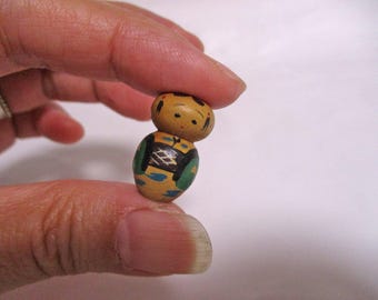 0.8inch Vintage Japanese Wooden KOKESHI Doll 2308