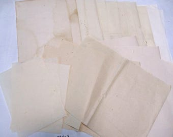 JUNK 35Antique Japanese blank Paper Ephemera Scrap Pack 25713
