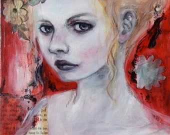 Original mixed media painting