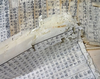 26pages 1776-1896 Antique Japanese Book Pages WASHI Collage