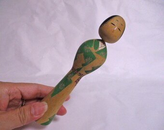 5.9inch Vintage Japanese Wooden KOKESHI Doll 2277