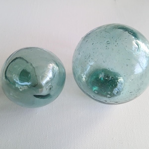 2 st japanska vintage glasbollsfiskeflöten
