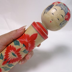7inch Vintage Japanese Traditional Large Wood KOKESHI Doll 1798