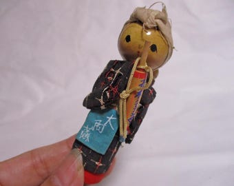 3.5inch Vintage Japanese Wooden KOKESHI Doll 2319