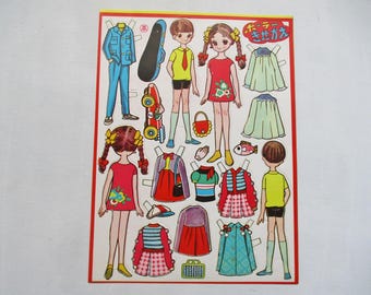 1960年代のビンテージ紙製着せ替え人形 - Etsy 日本