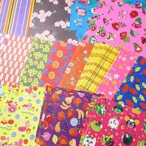 90Plus Vintage Japonês RETRO Papers Origami Chiyogami Washi Pacote de sucata