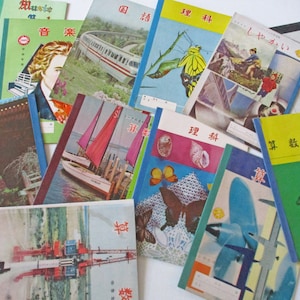JUNK Lote de 1960 de 5 cuadernos surtidos japoneses sin usar