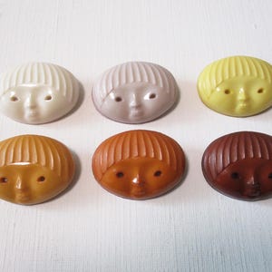 6Vintage face brooch