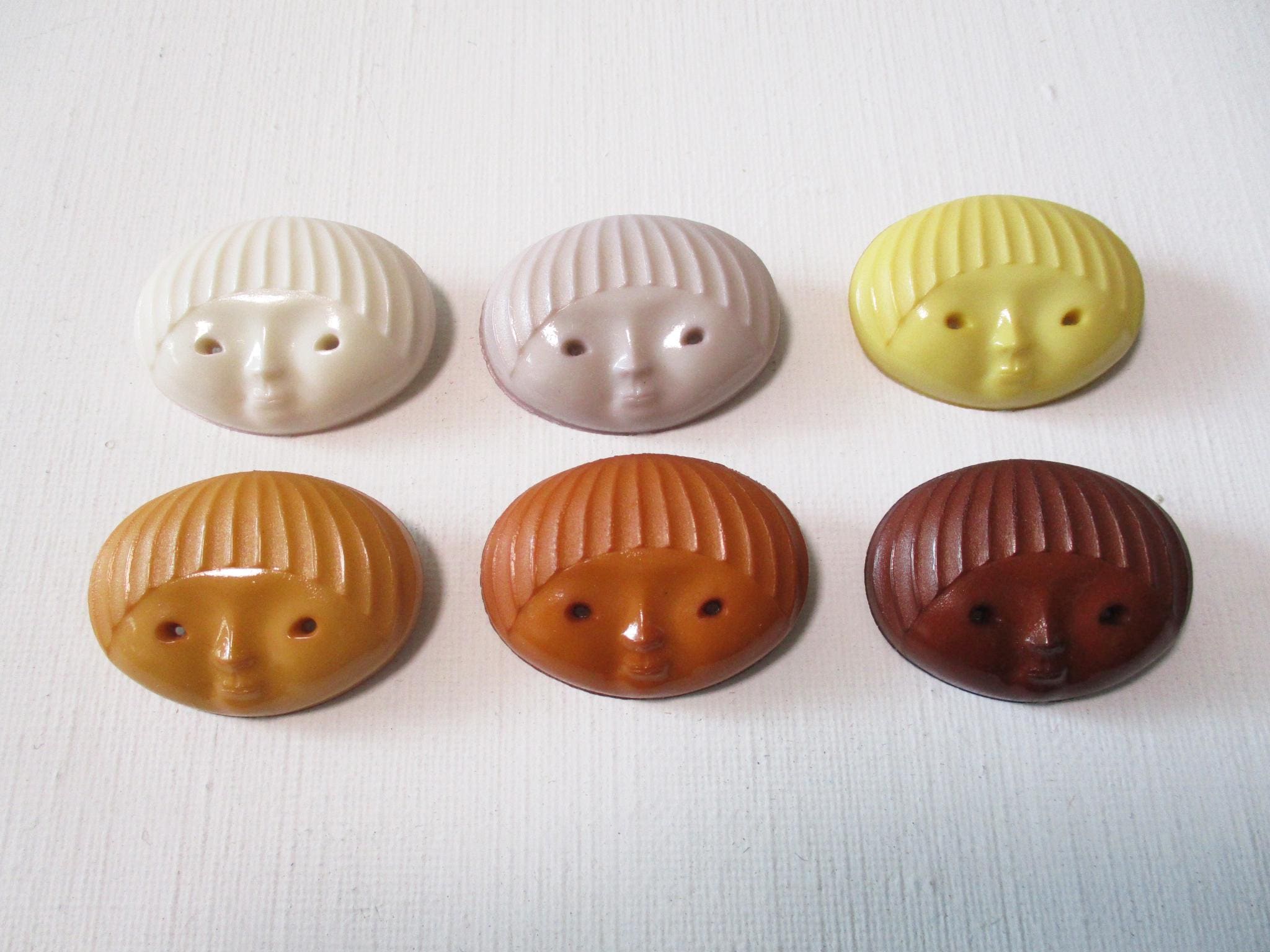 フェイスブローチ 42 6vintage Face Brooch - Etsy