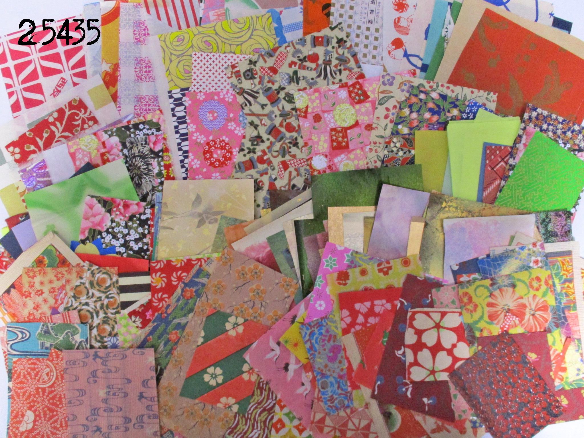 250g Torba z kolażem Vintage Japanese Chiyogami washi papier do pakowania Scrap 25435