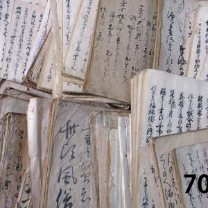 S 20pages Antique Japanese Handwritten Paper Ephemera scrap Pack P703