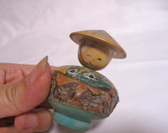 2.7inch Vintage Japanese Wooden KOKESHI Doll 2323