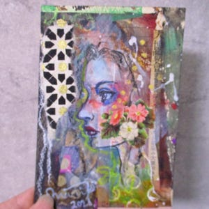 Carte postale originale Technique mixte Dessin