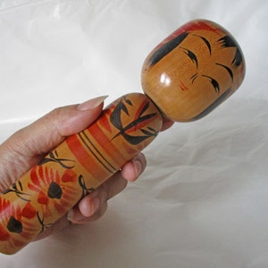 Clearance 7inch Vintage Japanese Traditional Large Wood KOKESHI Doll 1801