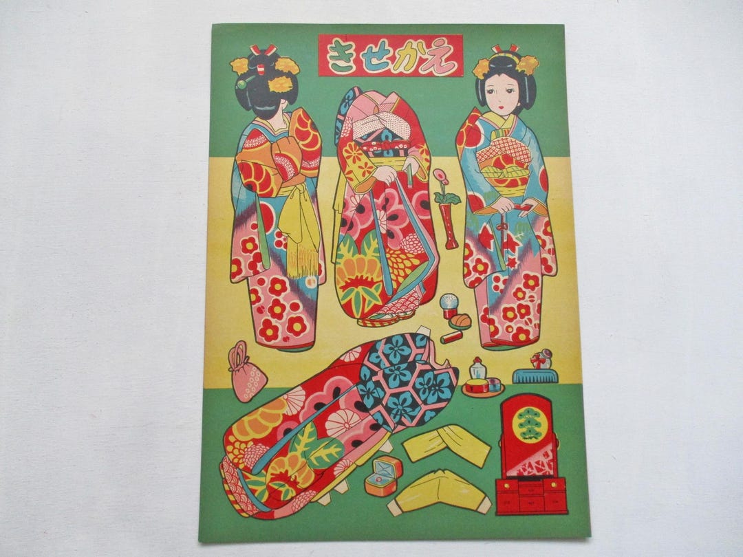 1960年代のビンテージ紙製着せ替え人形 - Etsy 日本