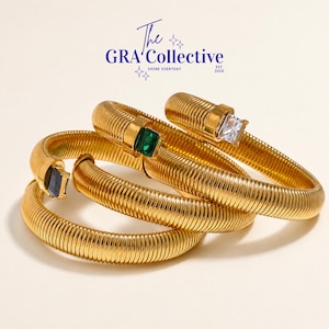 Gouden spiraal armband statement manchetarmband dikke gouden armband verstelbare open armband stapelbaar luxe sieraden cadeau voor haar