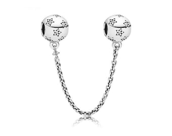 Star Safety Chain Pandora armband kraal bedelhanger S925 sterlingzilver