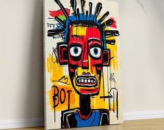 Jean-Michel Basquiat Poster, Frameless Wall Art & Print, Home Decor, Art Poster Gift