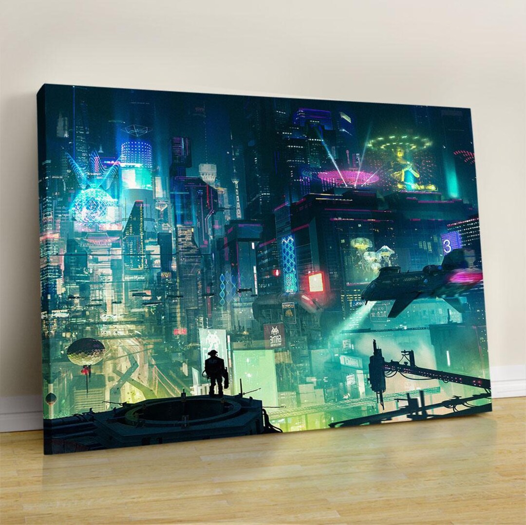 Cyberpunk Night City Poster, Cyberpunk Wall Art - Etsy