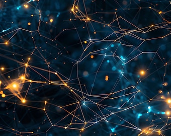 Neural Network AI Art Print | Futuristic Digital Wall Art | Abstract Tech Decor | Instant Download