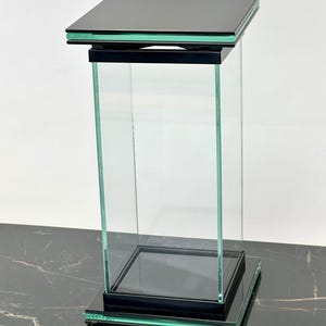 Bougie/lanterne en verre / élégante, minimaliste / lisse, pour un cimetière, une tombe
