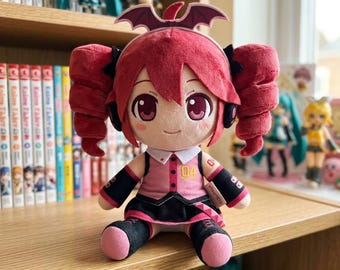 Kasane Teto UTAU Anime Plush Doll – 23cm Red Twin Drills Stuffed Toy
