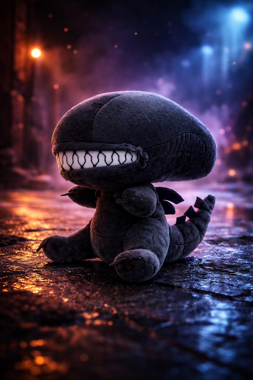 Alien Xenomorph Plush Toy 25cm, Cute Horror Plushie, Soft Stuffed Sci ...