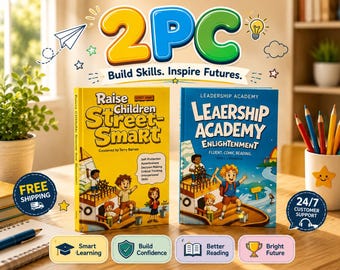 Raise Children Street Smart & Leadership Enlightenment Comic Books 2-Book Set