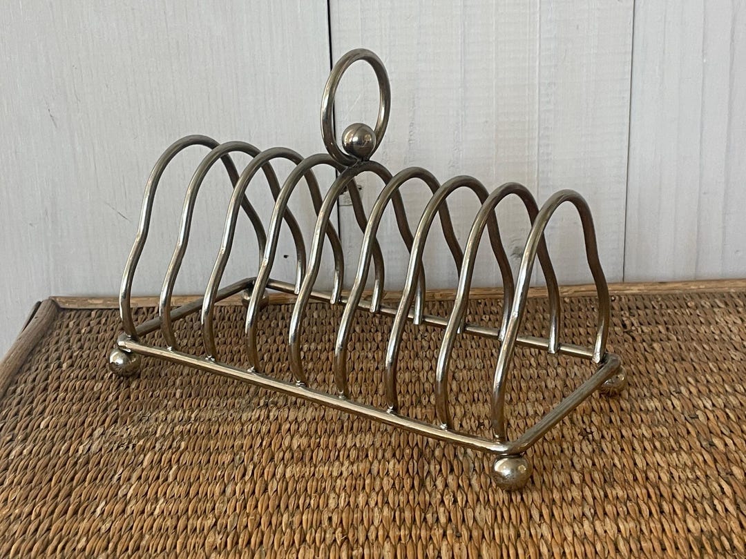 Stainless Steel Toast Rack, Metal Letter Holder, 8-piece Toast Rack ...
