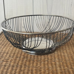 Silber Obstschale, Silberschale, Silberdraht Obstschale, FB Rogers Silberschale, Gastgeberin Geschenk, Vintage unterhaltsam, Vintage Silberschale,