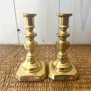 brass Baldwin candlestick holders, Baldwin candlestick holders, vintage Baldwin candle holders, brass candle holders, taper holders