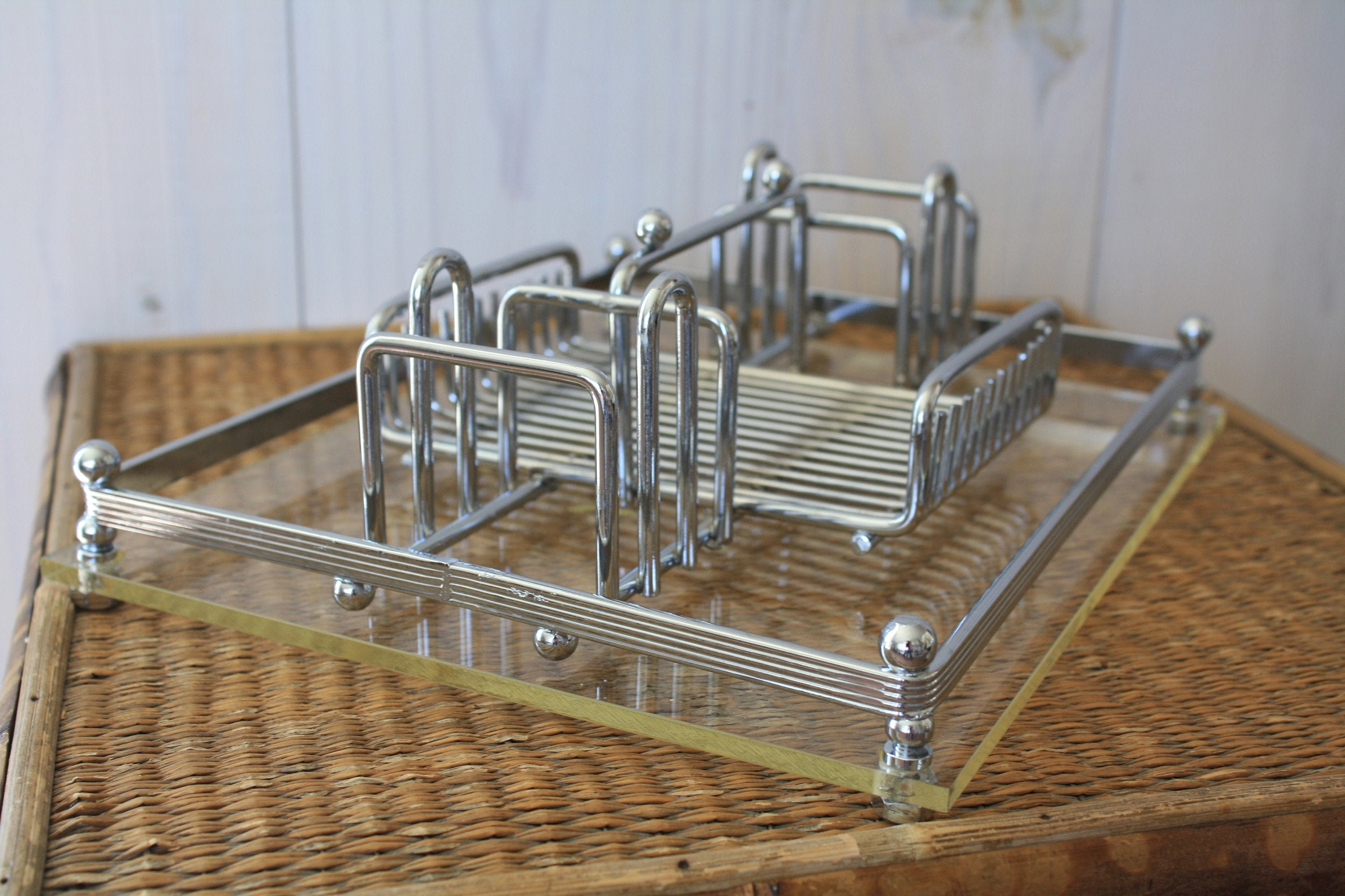 Vintage Chromeplated Silverware Caddy Silverware Caddy Etsy UK