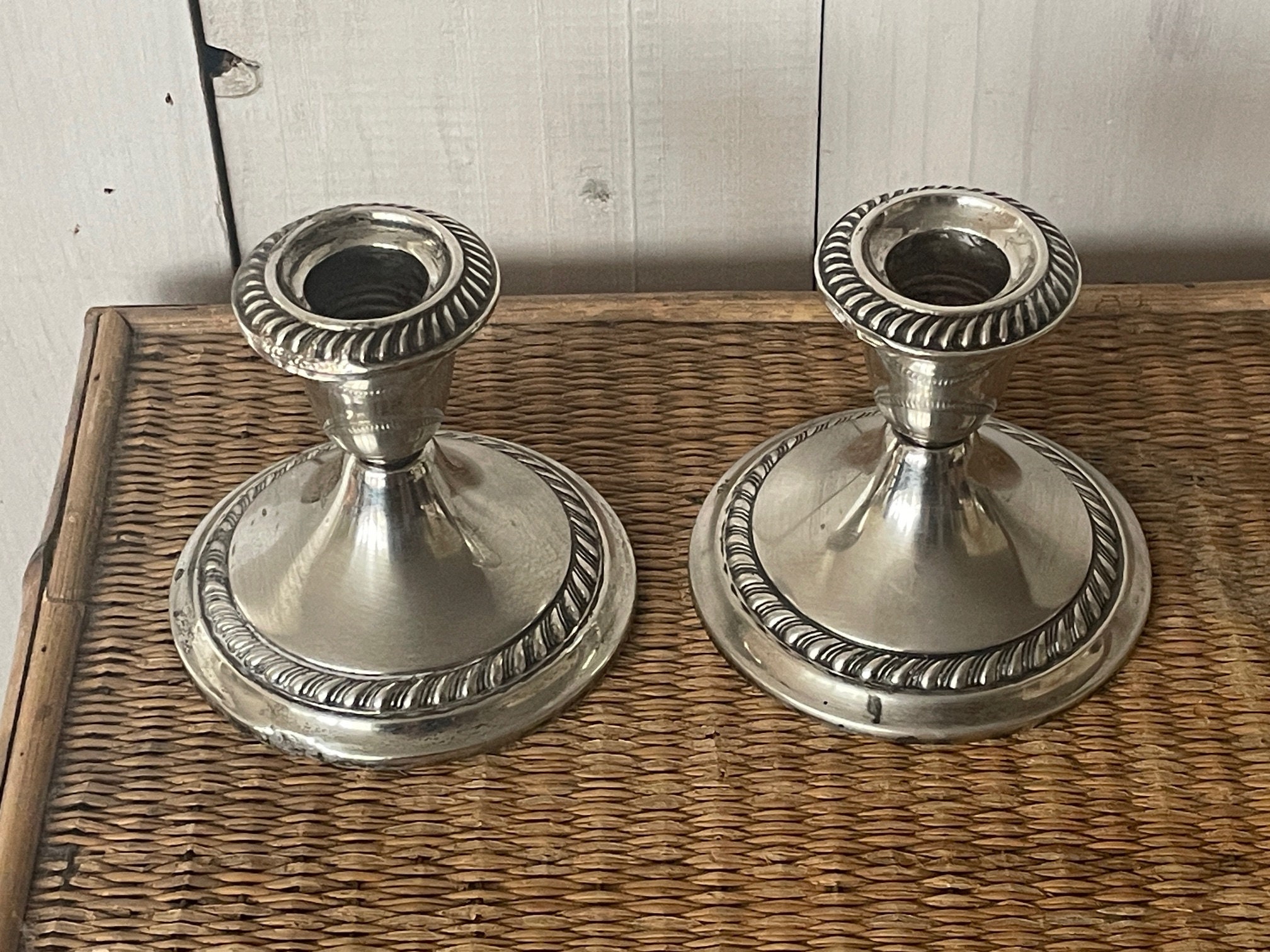 Pure silver store candle holders