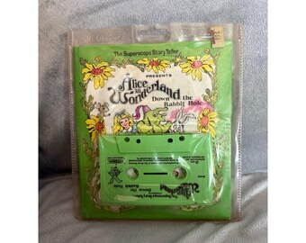 Superscope Alice in Wonderland Cassette Book Kids 1976 Vintage