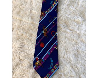 Nicole Miller Polo Tie Mens Navy Blue NEW Silk Equestrian Horse Novelty 2002