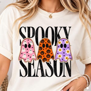 Spooky Season Png, Patchwork Ghost PNG, Floral Ghost PNG, Checkered Ghost PNG, Preppy Halloween Png, Sublimacja Design, Glam Ghost Png