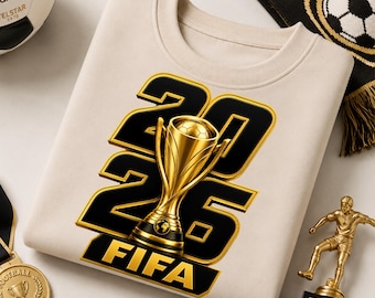 World Cup 2026 Trophy PNG  Soccer Clipart | Gold Football T-Shirt Design, Sublimation PNG Fifa 2026 PNG, Digital Download