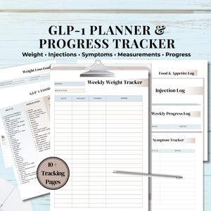 semaglutide tracking sheet Glp1 Tracker Printable
