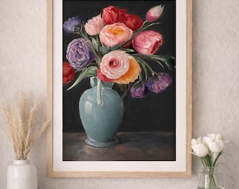 Still Life of Spring Blooms