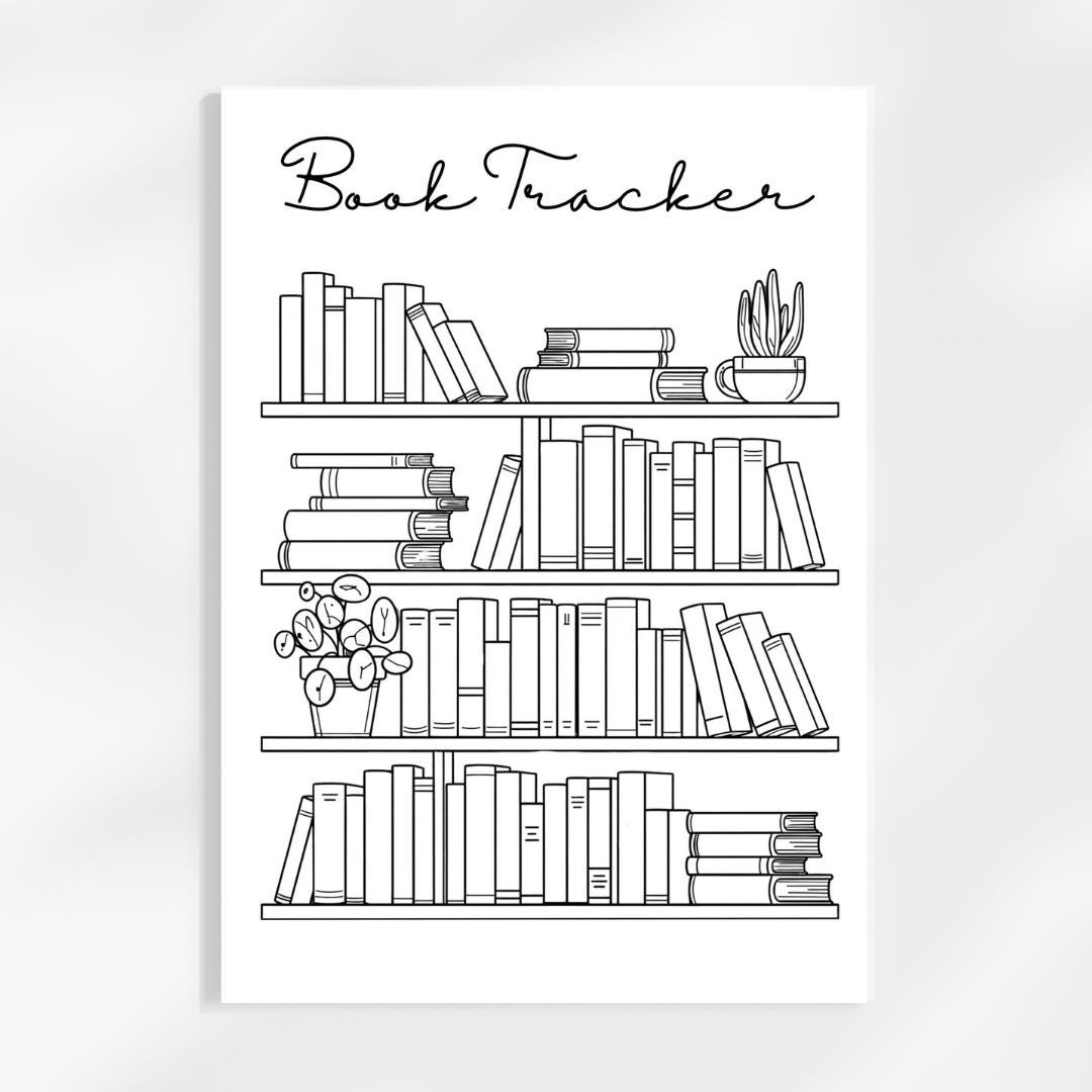 Reading Tracker Printable, Bookshelf, Book Log, A4, A5 - Etsy