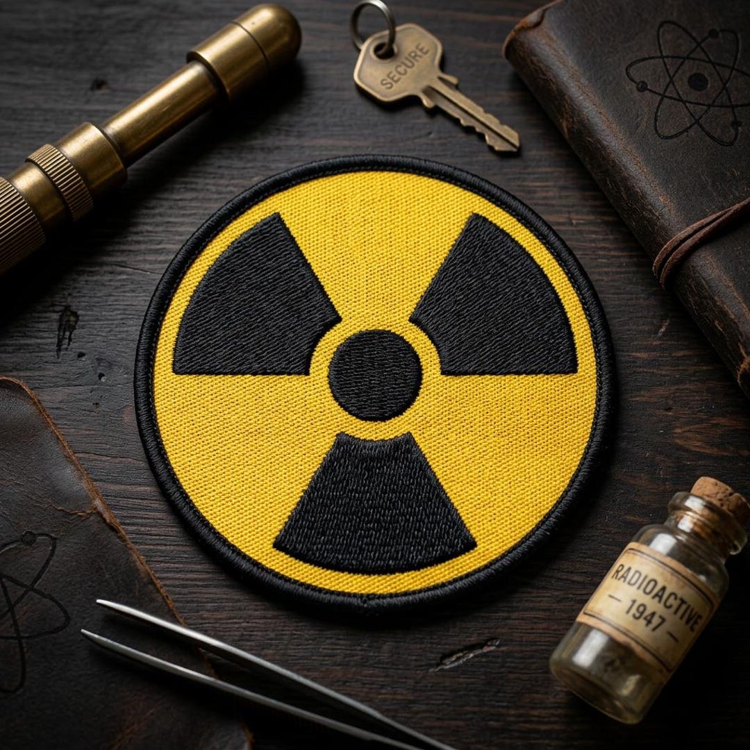 Radioactive Symbol Embroidered Patch Hazard Warning Sign Iron on ...