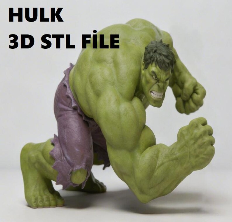 Hulk STL File for 3D Printing - Stylized Superhero Miniature - Etsy UK