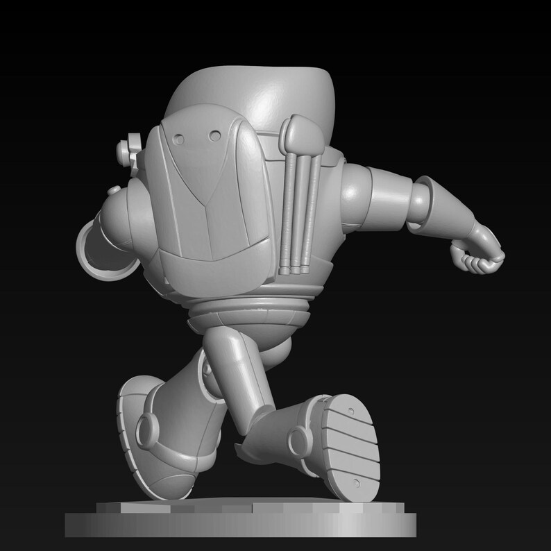 Buzz Lightyear Running 3D Print STL File - Cartoon Character Miniature ...