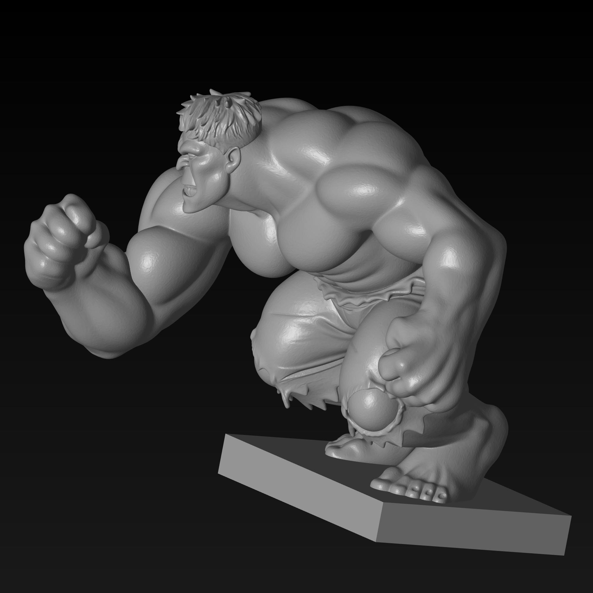 Hulk STL File for 3D Printing - Stylized Superhero Miniature - Etsy UK