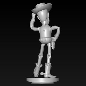 Sheriff Woody STL File - Classic Disney Toy Story Cowboy Figurine image 3