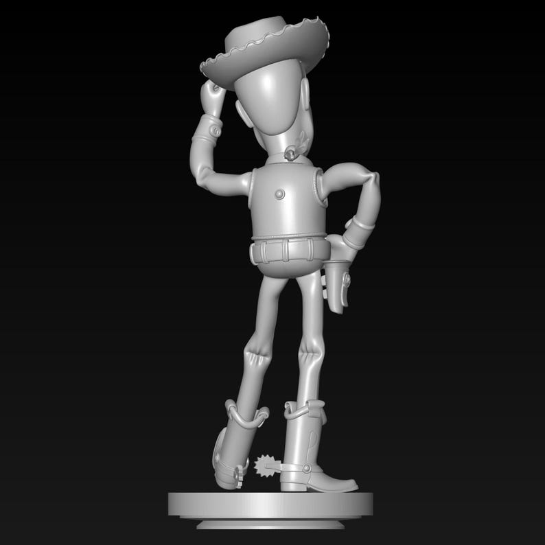 Sheriff Woody STL File - Classic Disney Toy Story Cowboy Figurine image 3