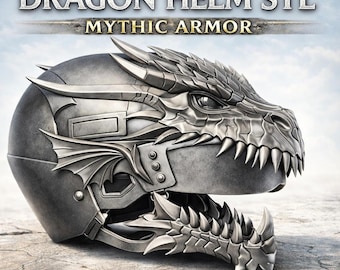 Dragon Head Helmet STL File – Fantasy Armor for 3D Printing