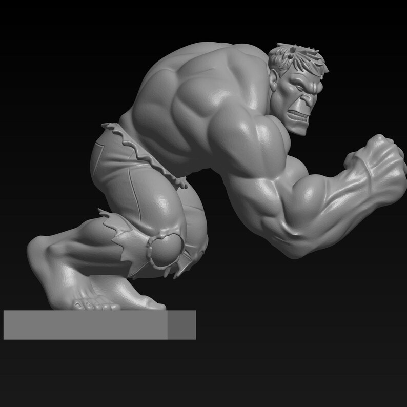 Hulk STL File for 3D Printing - Stylized Superhero Miniature - Etsy UK