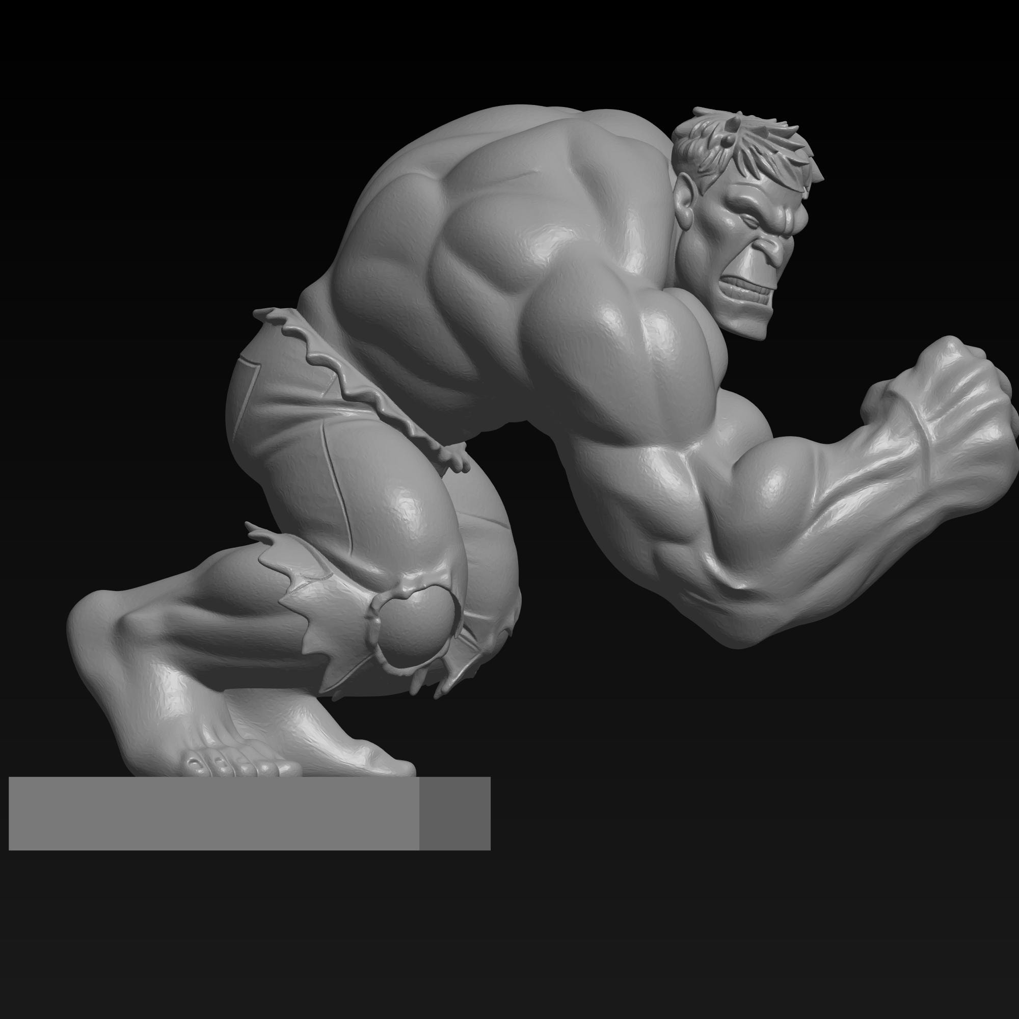 Hulk STL File for 3D Printing - Stylized Superhero Miniature - Etsy UK